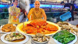 $50 Seafood in JAKARTA  Indonesian street food tour of Jakarta Indonesia