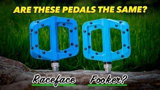 These COMPLETE KNOCKOFF mountain bike pedals have me heated