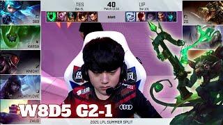 TES vs UP - Game 1  Week 8 Day 5 LPL Summer 2021  Top Esports vs Ultra Prime G1