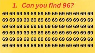 Find the number  Take this focus test if youre a genius