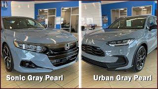 Honda Sonic Gray Pearl vs. Urban Gray Pearl  Color Comparison