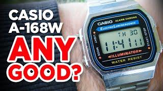 #CASIO A-168W Module 1572 Digital Watch REVIEW - Is this an upmarket version of the CASIO F-105W?