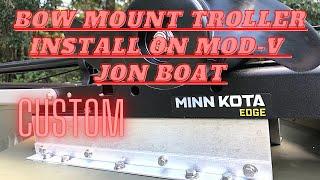 Custom Minn Kota Troller Mount on Mod V Jon Boat