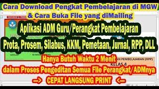 ADMPerangkat Pembelajaran K13 Revisi 2019 Cara Download & Buka File di Media Guru Wakatobi