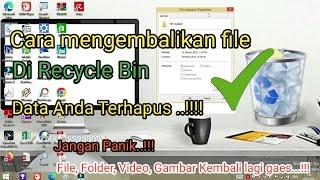 Cara restoremengembalikan file terhapus di Recycle Bin