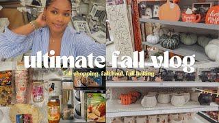 the ULTIMATE fall vlog  fall shopping fall haul fall baking ️