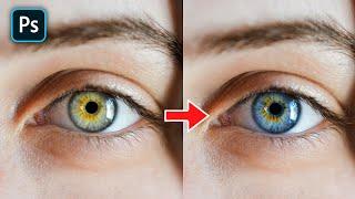 Change Eye Color in Photoshop  1 Minute Tutorial - Pixel Perfect