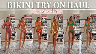 AFFORDABLE BIKINI TRY ON HAUL  15 shein swimsuits under $15 for spring break 2024