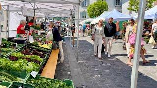 LuzernSwitzerland  Market in Lucerne  Travel guide  4K