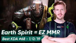 Cr1t- EARTH SPIRIT 4 POS 30 LVL  Dota 2 7.35d Pro Gameplay