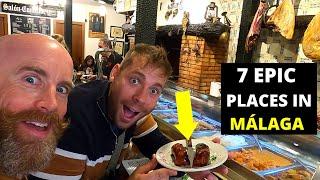 Epic FOOD TOUR in MÁLAGA SPAIN 7 Hidden Gems ft. Irish man