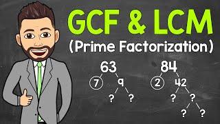 How to Find the GCF and LCM using Prime Factorization  Math with Mr. J