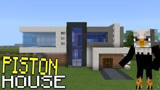  Incredible MODERN PISTON HOUSE - Minecraft Pe