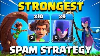 STRONGEST Spam ROOT RIDER Strategy 100% POSSIBLE TH15  Best Th15 Attack Strategy Coc