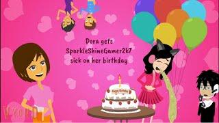 DISOWNED Dora gets Kim sick on her birthdaygrounded big time 600 SUBSCRIBER SPECIAL
