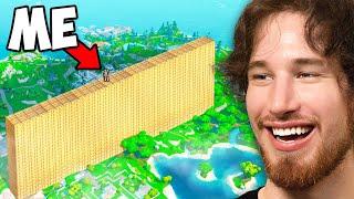 Worlds LARGEST Wall in Fortnite Bed Wars