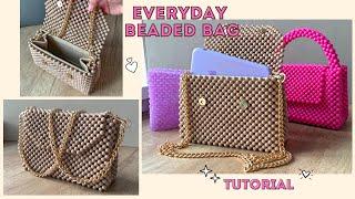 How to make a beaded everyday bag. Step-by-step tutorial