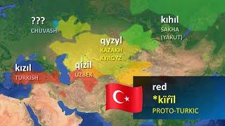 Turkic Languages - Word Comparison