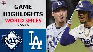 Tampa Bay Rays vs. Los Angeles Dodgers Game 6 Highlights  World Series 2020