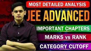 JEE Advanced - Marks Vs Rank Important chapters Prashant Kirad