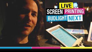 Live Screen Printing for BudLight The Ultimate DIY Beer Experience