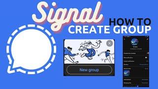 How to create group on signal private messaging app