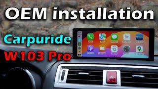 Carpuride W103 Pro portable Apple CarPlay Android Auto OEM installation review & unboxing