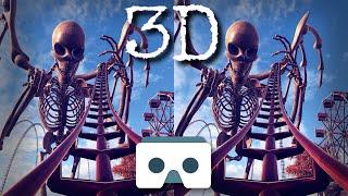 EXTREME 3D ROLLER COASTER SCARY VR VIDEO ROLLERCOASTER with KRAKEN