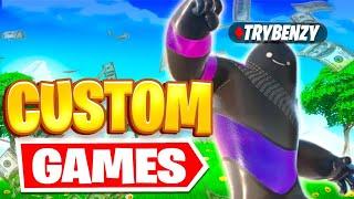 Fortnite Live Deutsch  100€ Custom Games DUO SKINCONTEST JETZT 