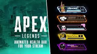 Animated Custom Apex Legends and Warzone Health Bar Overlays For Streaming on Twitch YouTube