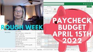 Paycheck To Paycheck Budget  Budget With Me  April 15 2022