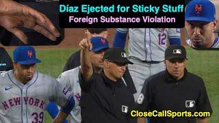 E96 - Edwin Díaz Foreign Substance Ejection as Vic Carapazza Crew Finds Excess Sticky Stuff on Hand