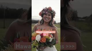 The beauty of Hawaiian weddings takes our breath away #weddingvideo #hawaii #wedding #naturalbeauty