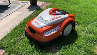 Stihl iMow robotic lawn mower install operation with secondary areas