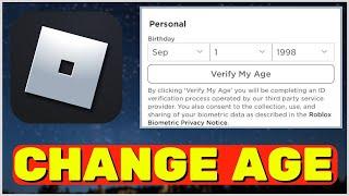 How To Change Age On Roblox 2023  Roblox Change Age Under 13