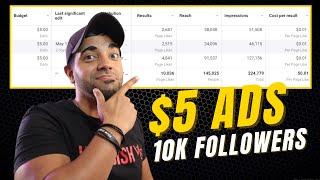 I Grew A Facebook Page From 0 To 10556 Followers in 8 Days With $5 Ads