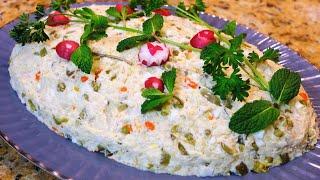 Salad Olivieh Persian Chicken Salad - Cooking with Yousef