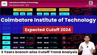 TNEA Expected cutoff 2024  Coimbatore Institute of Technology  3 years cut-off  Placements