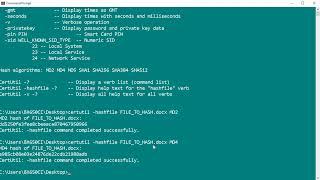 Generate MD5SHA1SHA256 Hash Windows Command Line