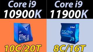 i9-10900K Vs. i9-11900K  10 Cores Vs. 8 Cores  How Much Performance Difference?