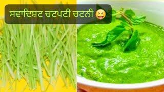 धनिया के डंठल की टेस्टी चटनी  coriander stem chutney recipe 