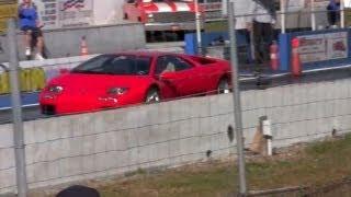 Lamborghini Diablo Twin Supercharged runs 10.7 @ 135 MPH