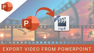 How to Export Video from Microsoft PowerPoint - Export MP4