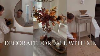 DECORATE FOR FALL WITH ME  talk-through decorating fall decor items