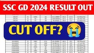 ssc gd results out  Ssc gd cut off 2024