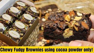 Moist Chewy and Fudgy Brownies Cocoa powder Brownies recipe ‼️pang negosyo brownies‼️ Bake N Roll