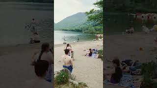 Echo Lake Beach - NH - right across from the Cannon Mountain Aerial Tramway