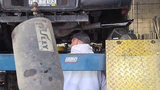 New Exhaust Tip On My Cousins Truck 2008 Ford F150 XL 4.2 V6 @ Saxtons Muffler Shop