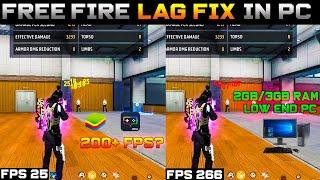 How To Fix Free Fire Lag Issue In Bluestacks  All Emulator Free Fire Pc Lag Fix
