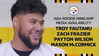 Troy Fautanu Zach Frazier Payton Wilson Mason McCormick on rookie minicamp  Pittsburgh Steelers